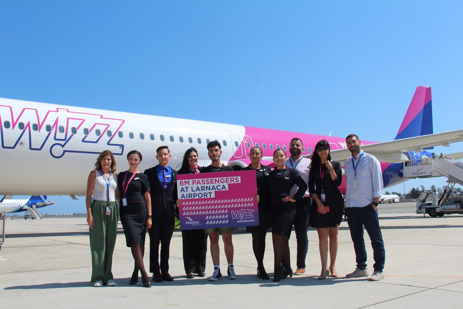 image Wizz Air celebrates six millionth Larnaca passenger