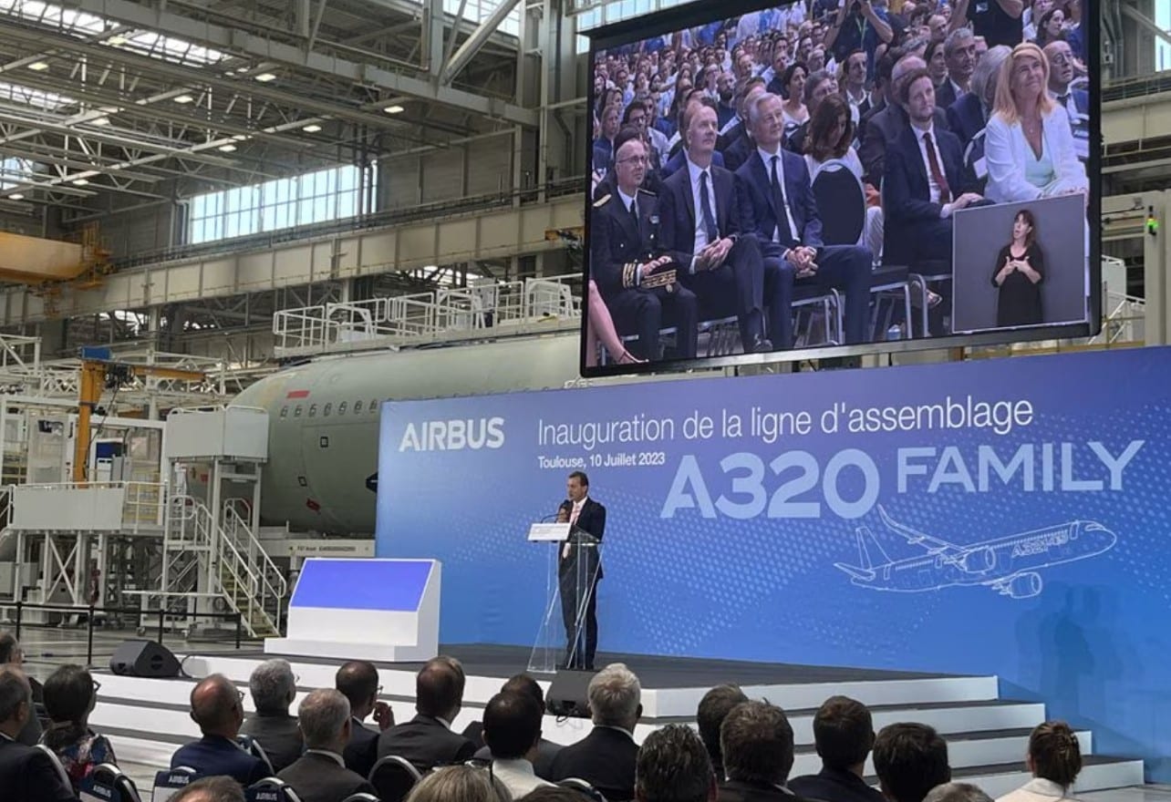 image Airbus opens new assembly line for small jets in A380&#8217;s shadow