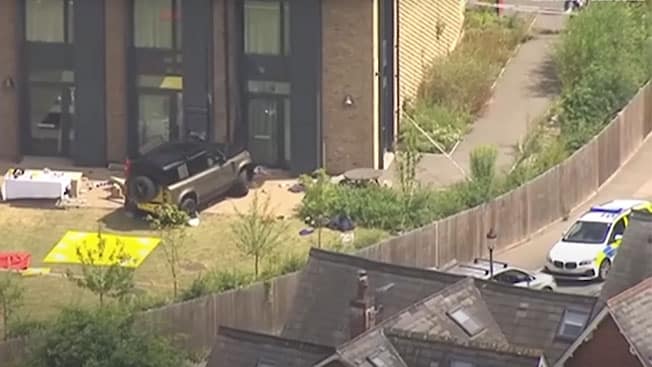 image One child dead after car collision at south London school