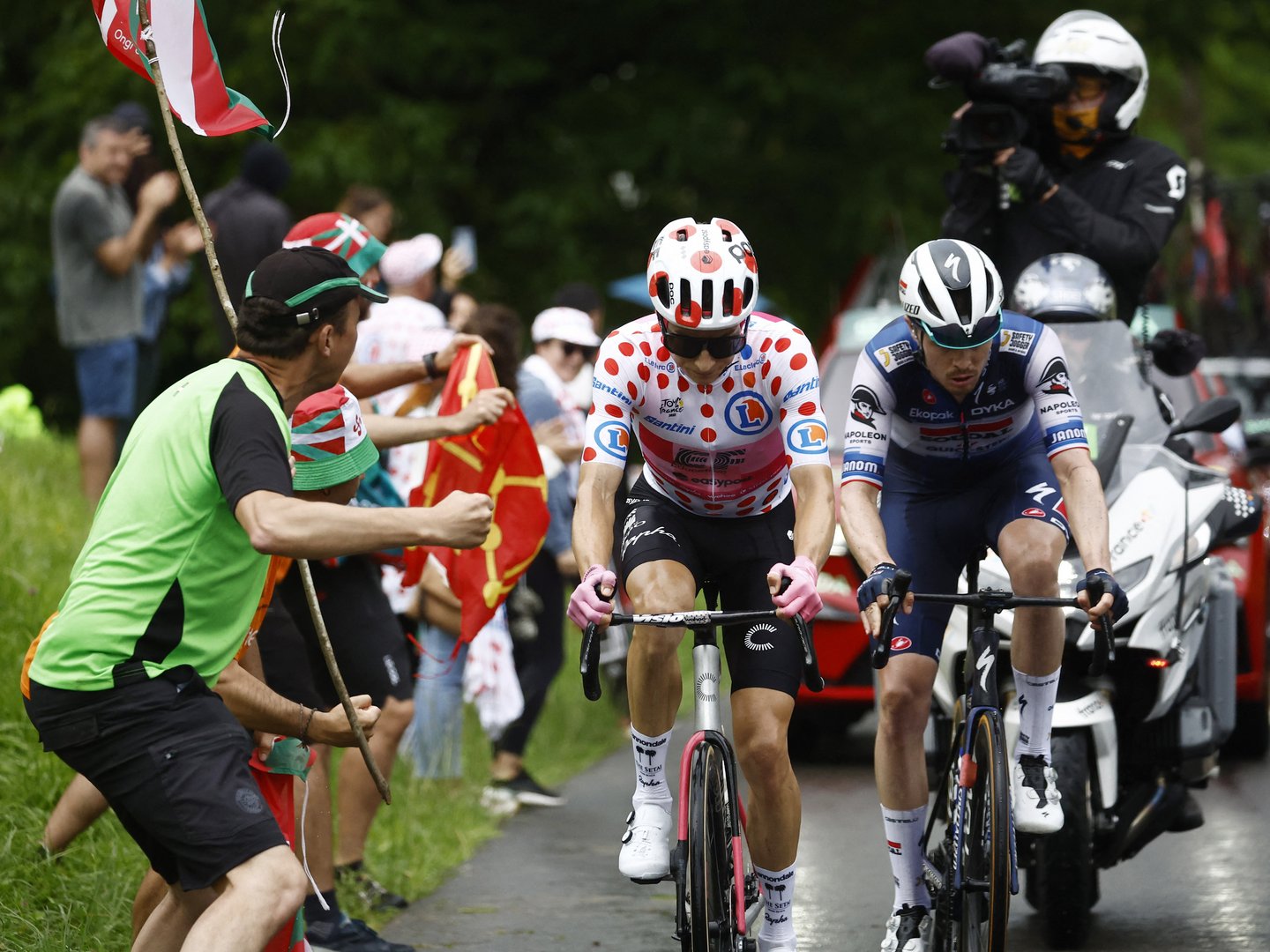 image Mix of calm and concern as cycling&#8217;s Tour heads into riot-hit France