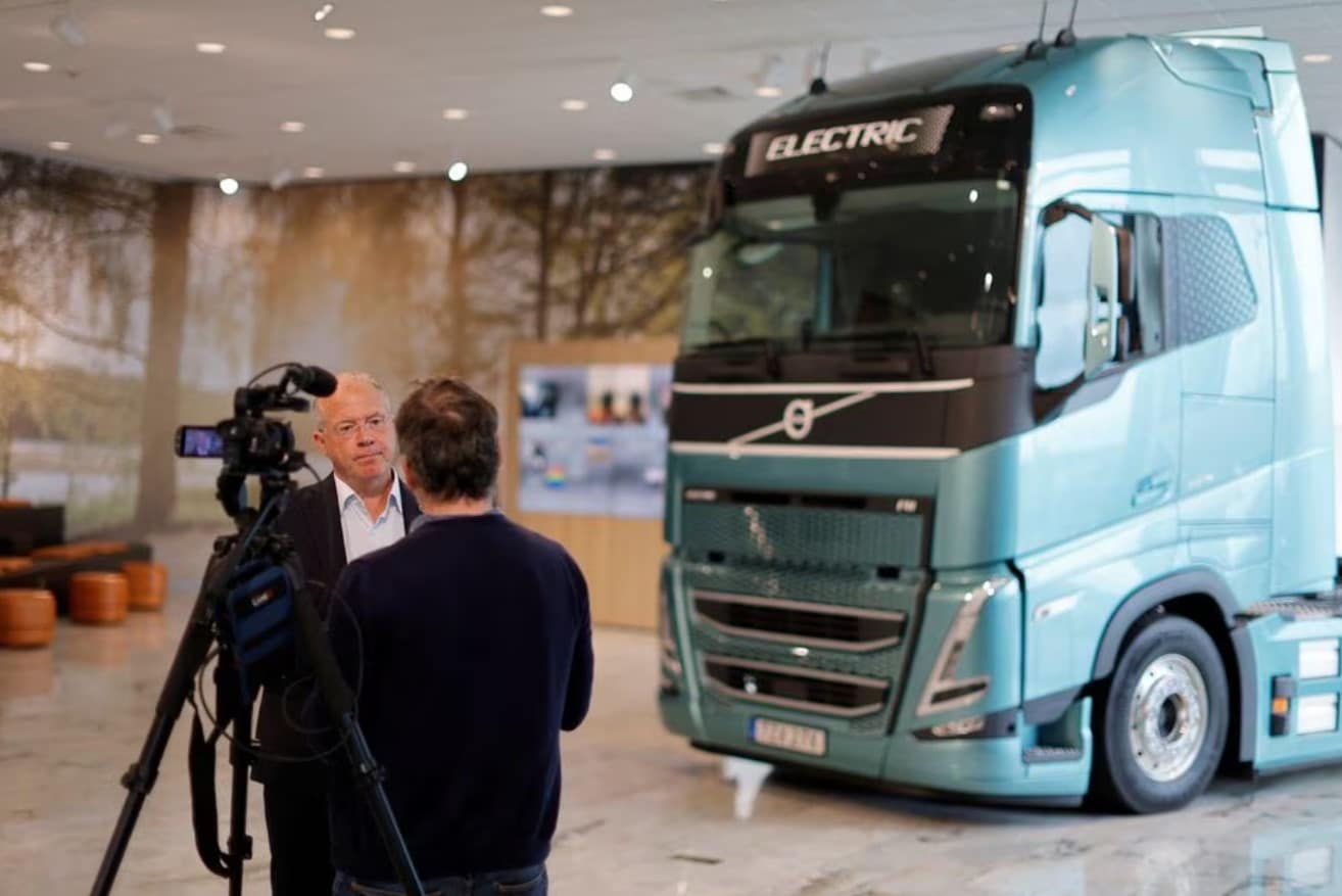 cover Truck maker Volvo&#8217;s quarterly profit surges, beats estimates