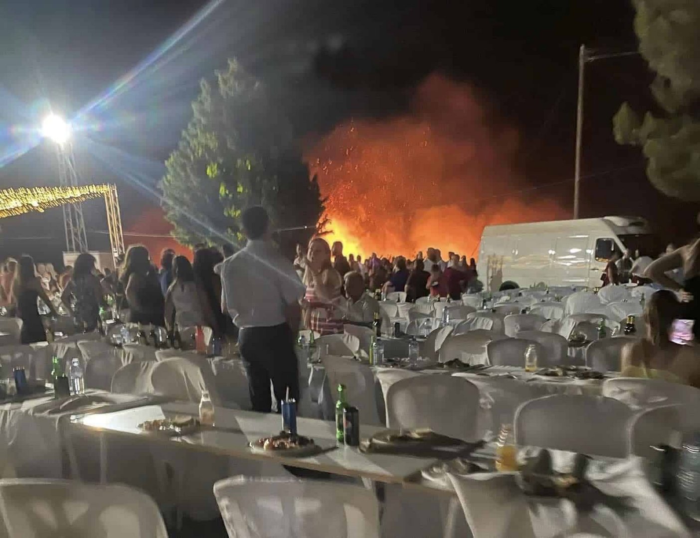image Fireworks at wedding add to busy weekend for firefighters