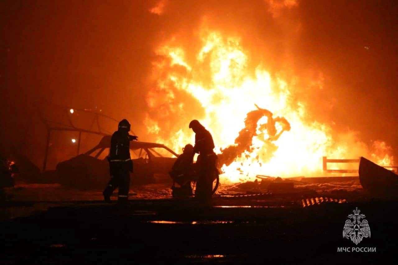 image Fire at Russian fuel station kills 30, scores injured