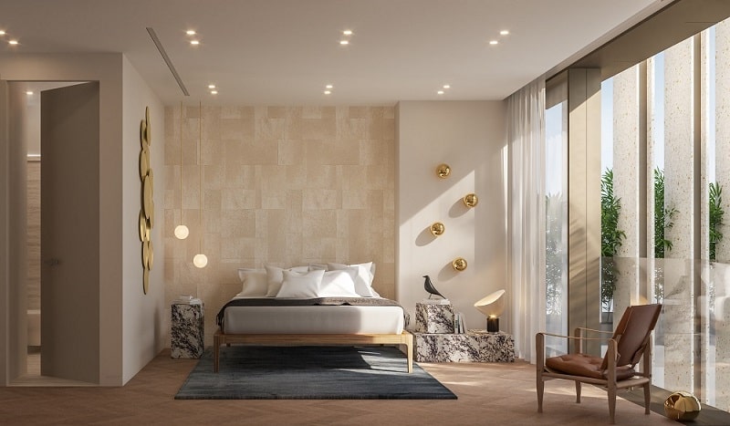 The Landmark Nicosia residential tower master bedroom type a
