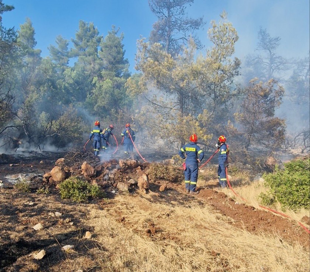 image Fires ease in area where Cypriot firefighters operate (updated)