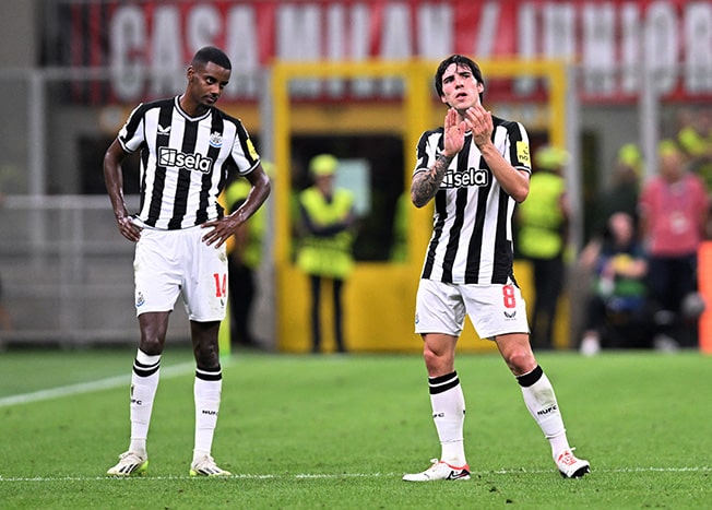 cover Newcastle hold Milan to 0-0 draw in Champions League opener