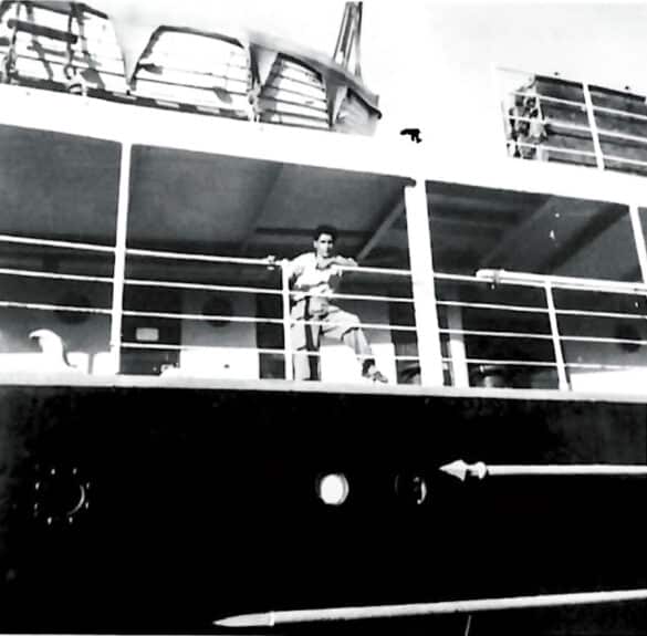 Adamos Kaoullos arriving in Melbourne in 1948