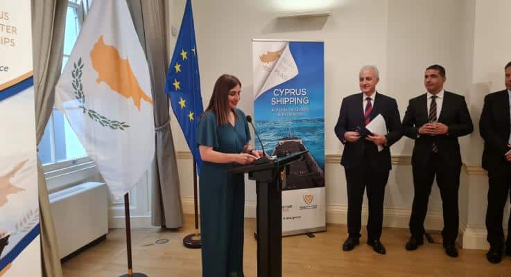 image Cyprus shipping prowess showcased at London event