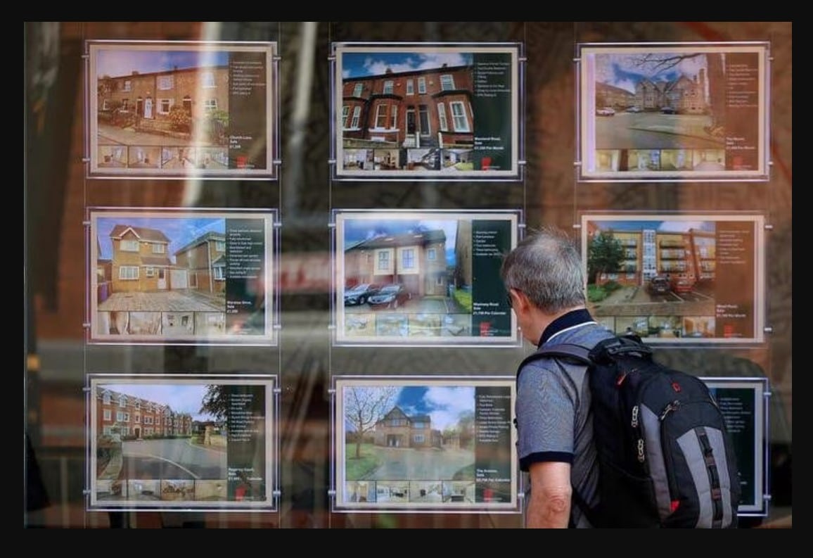 image UK house prices fall by most since 2009 as rate rises bite