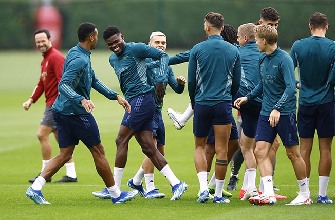 cover Arsenal welcome Partey back ahead of Lens clash