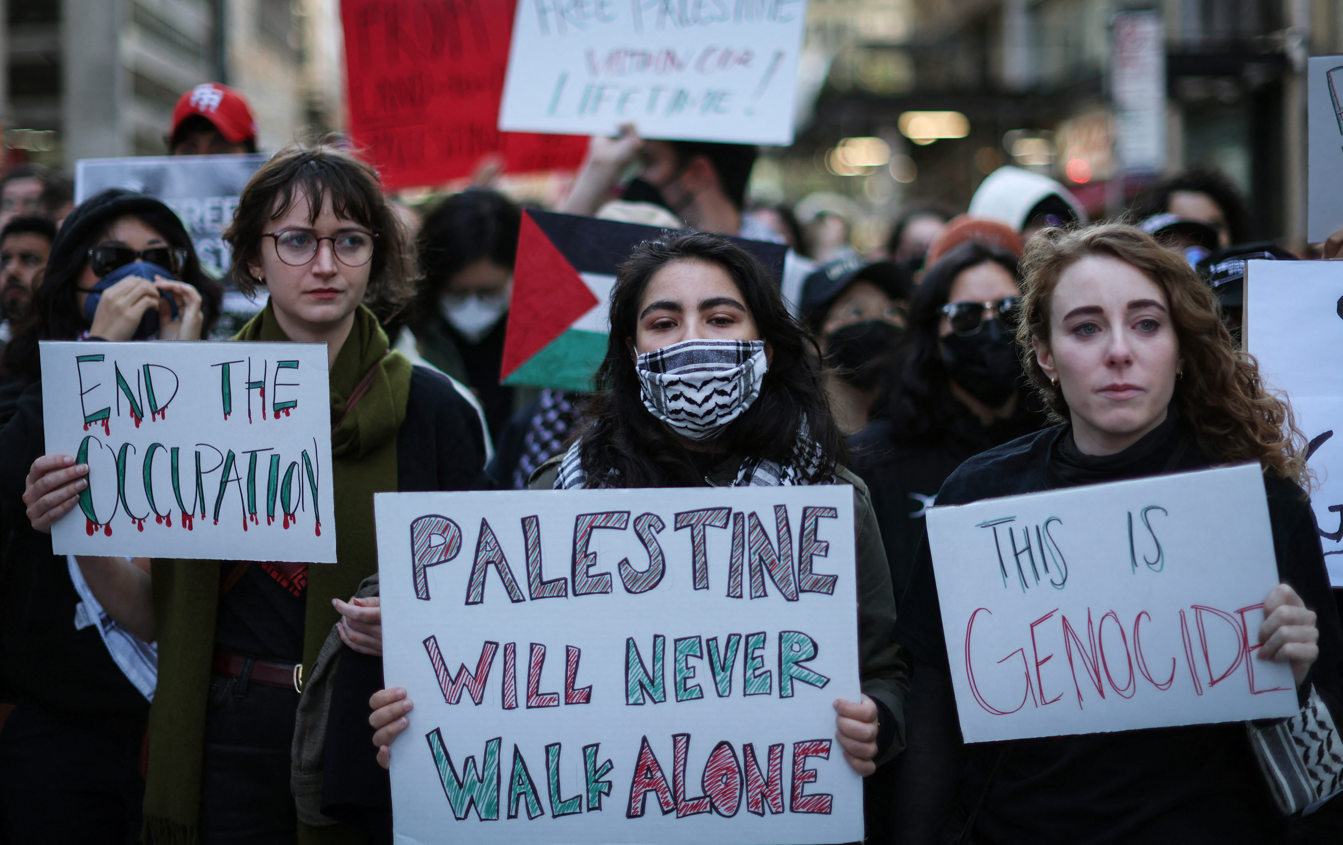 image Hundreds rally in New York City to demand release of Hamas hostages