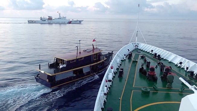 image Philippines says Chinese coastguard &#8216;intentionally&#8217; collided with its boats