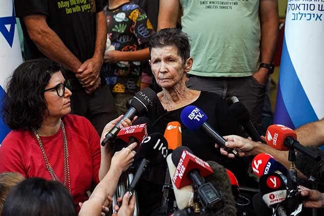 image Freed Israeli hostage says Hamas treated her well after initial violence