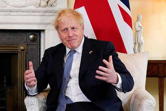 image Former PM Johnson takes new role at GB News broadcaster