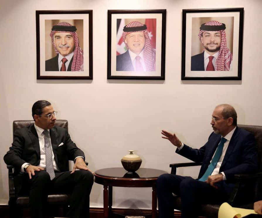 image Foreign minister discusses Middle East crisis in Jordan trip