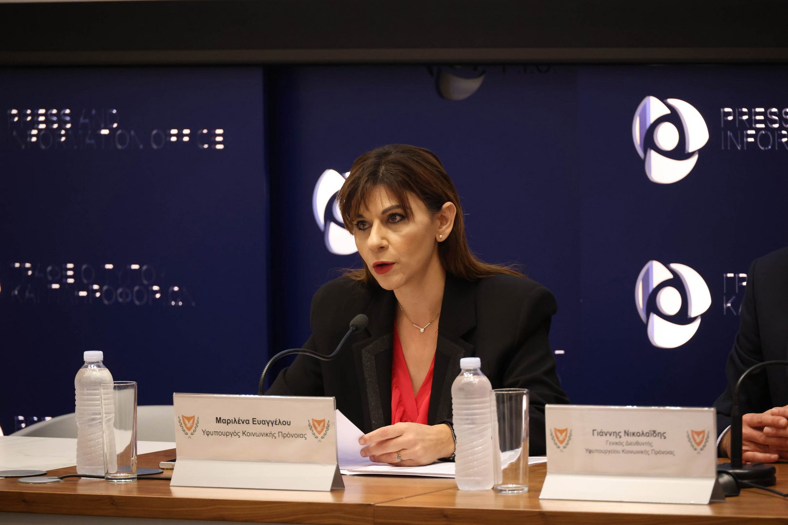 image Evangelou discusses investments in society at EU meeting
