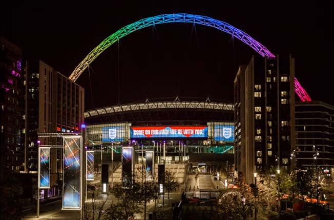 image UK govt rebukes FA for not lighting up Wembley arch in Israel colours