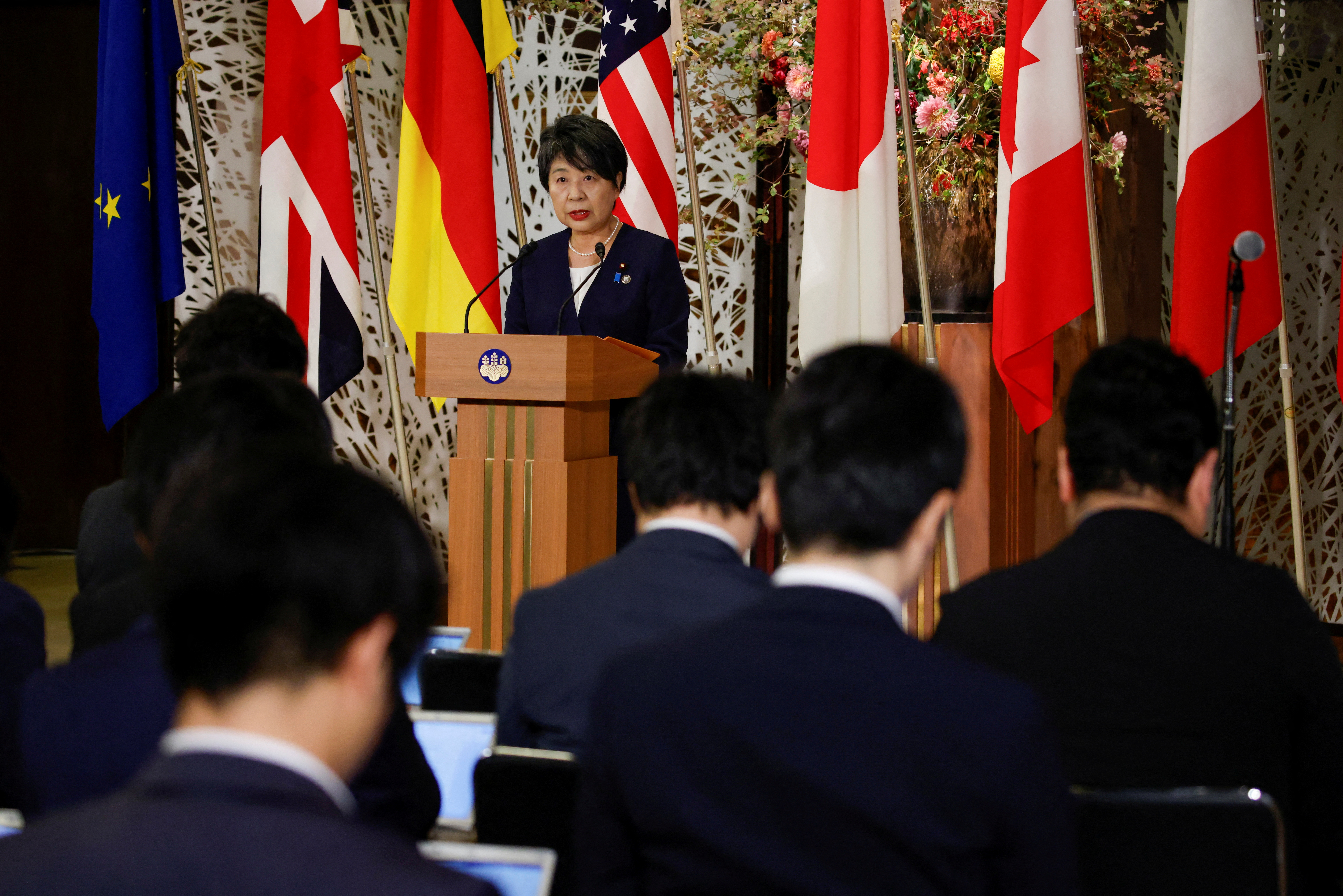 cover G7 ministers unified in call for humanitarian pause to Gaza conflict, Japan says