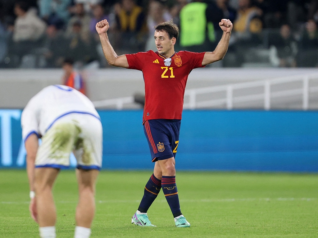 image Cyprus beaten as Spain close in on top spot