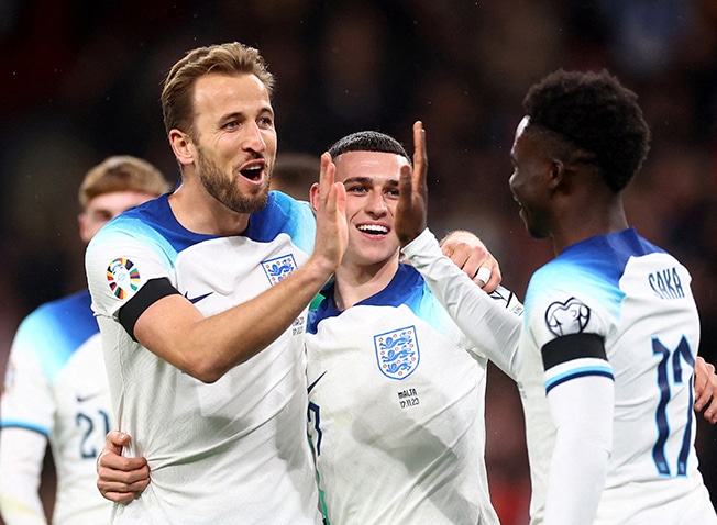 image Lacklustre England seal top spot with win over Malta