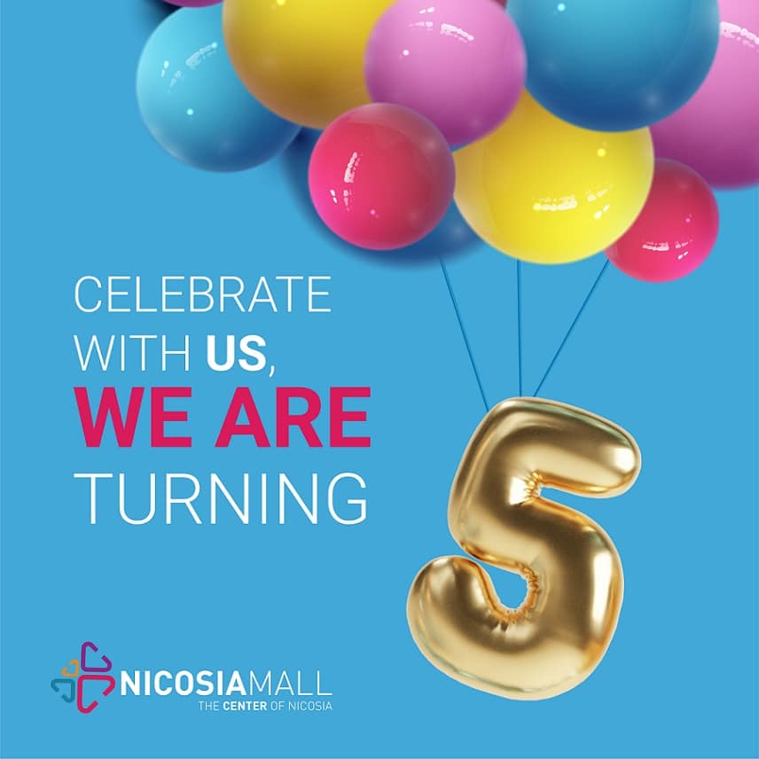 cover Nicosia Mall&#8217;s fifth anniversary promises visitors gifts and prizes