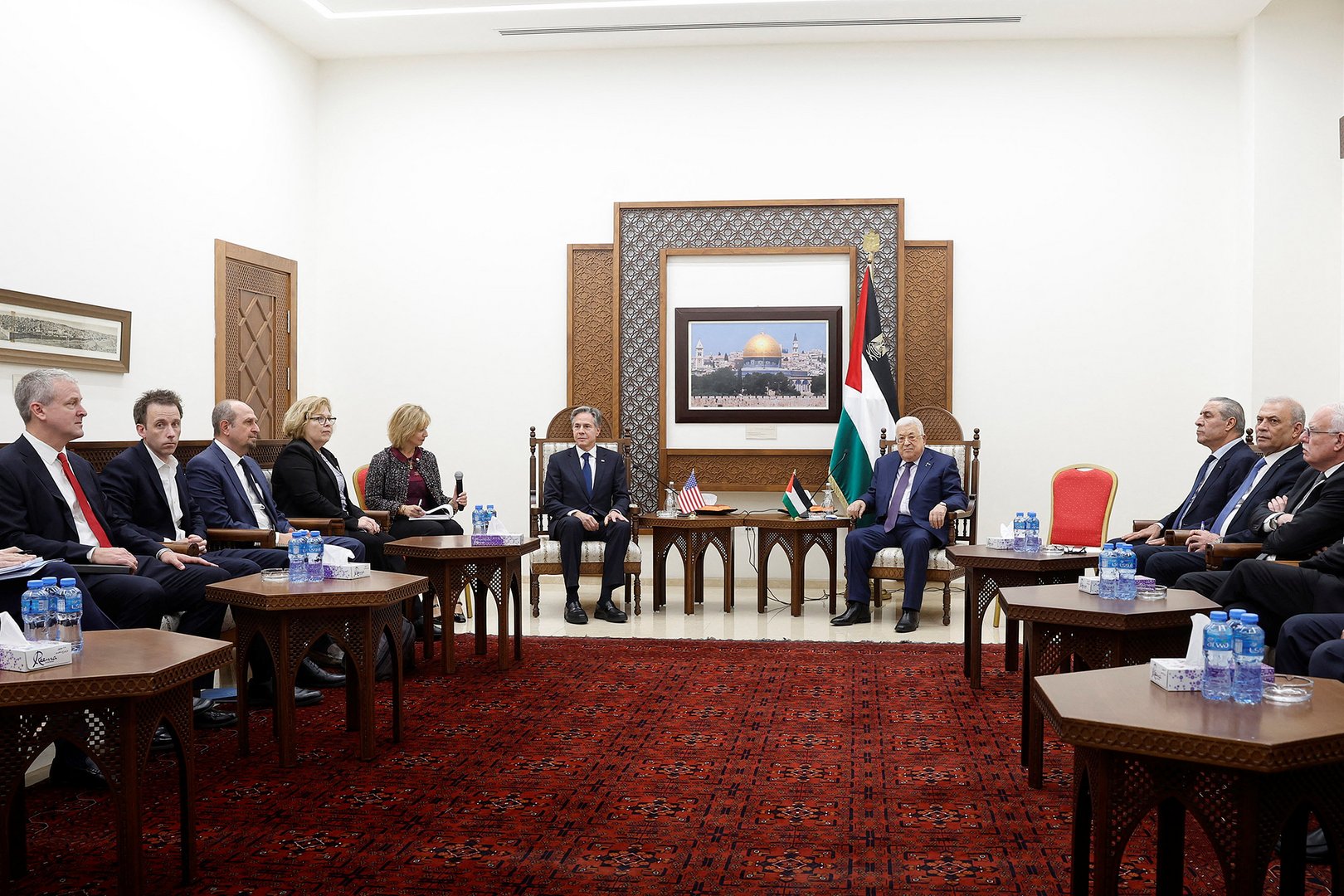 image Blinken visits West Bank to meet Palestinian leader Abbas as Gaza war rages
