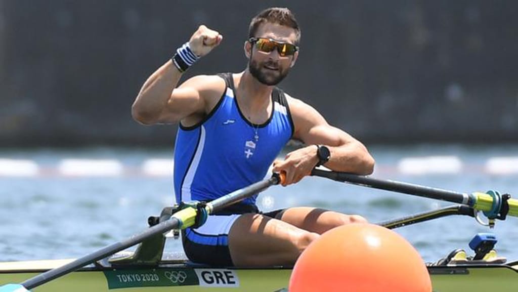 image Greek rowing champion Ntouskos to be first Paris 2024 torchbearer