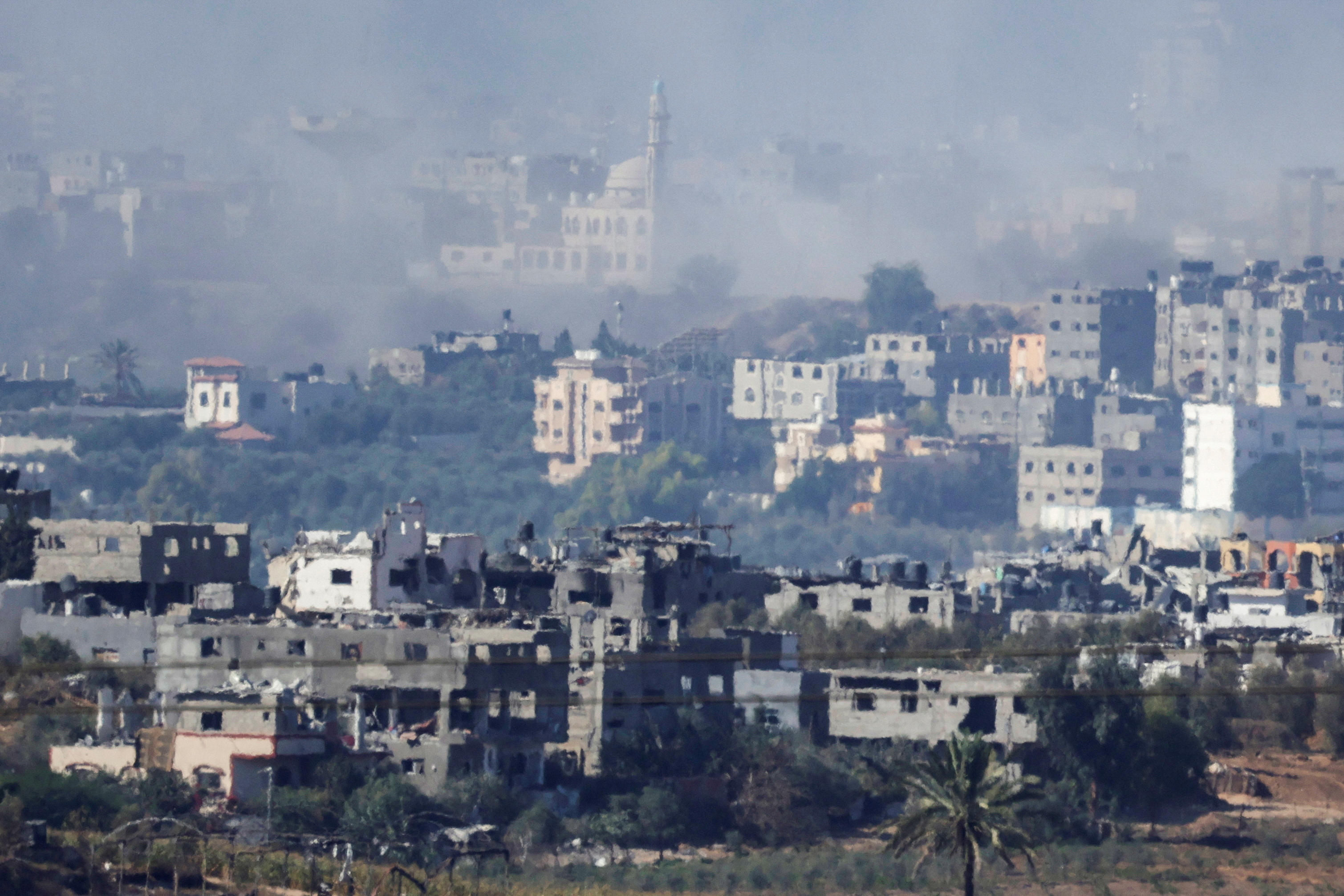 image Palestinians report Israeli strike on school ahead of diplomatic talks