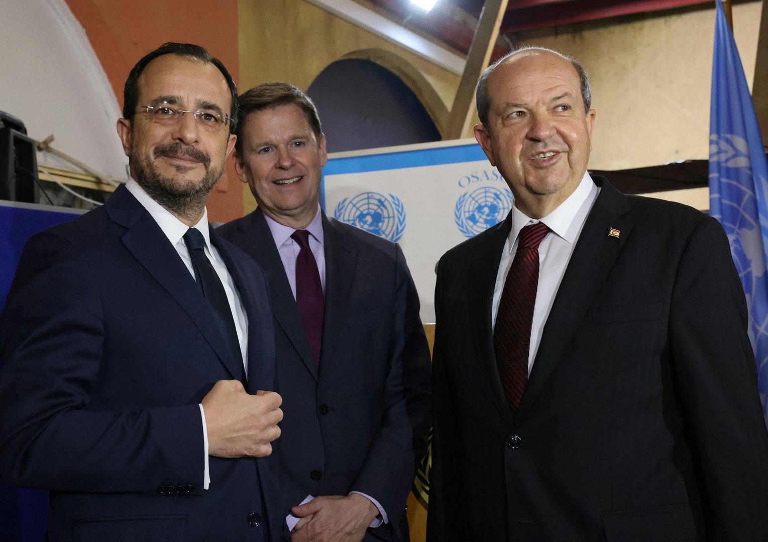 image Leaders meet at UN’s end-of-year dinner at Ledra Palace (updated)