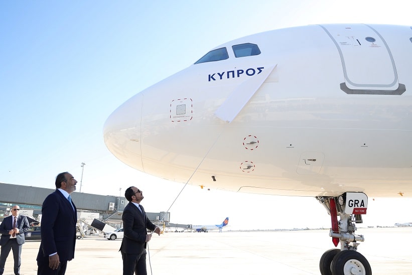 cover First AIRBUS A321neo in SKY express fleet named &#8216;Cyprus&#8217;