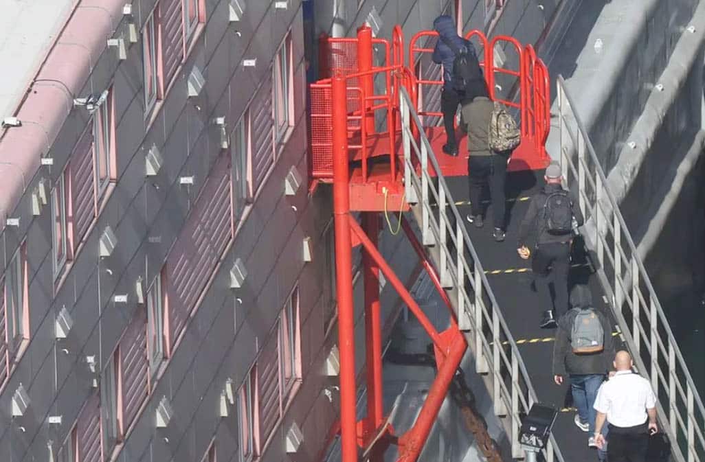 image Asylum seeker dies on board UK barge housing migrants