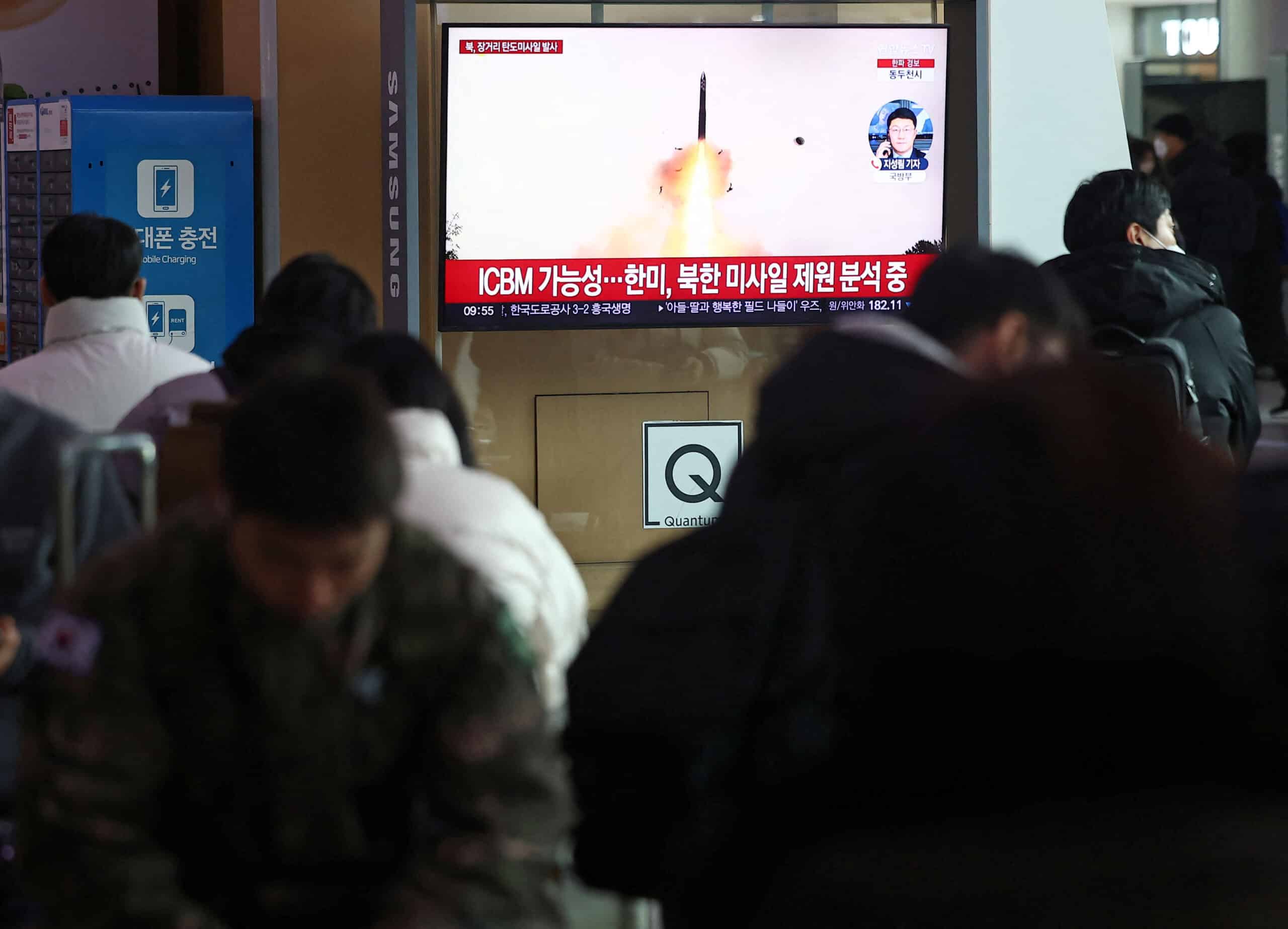 North Korea fires ICBM after condemning US ‘war’ moves