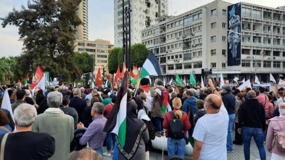 File photo: A previous pro-Palestinian protest in Nicosia