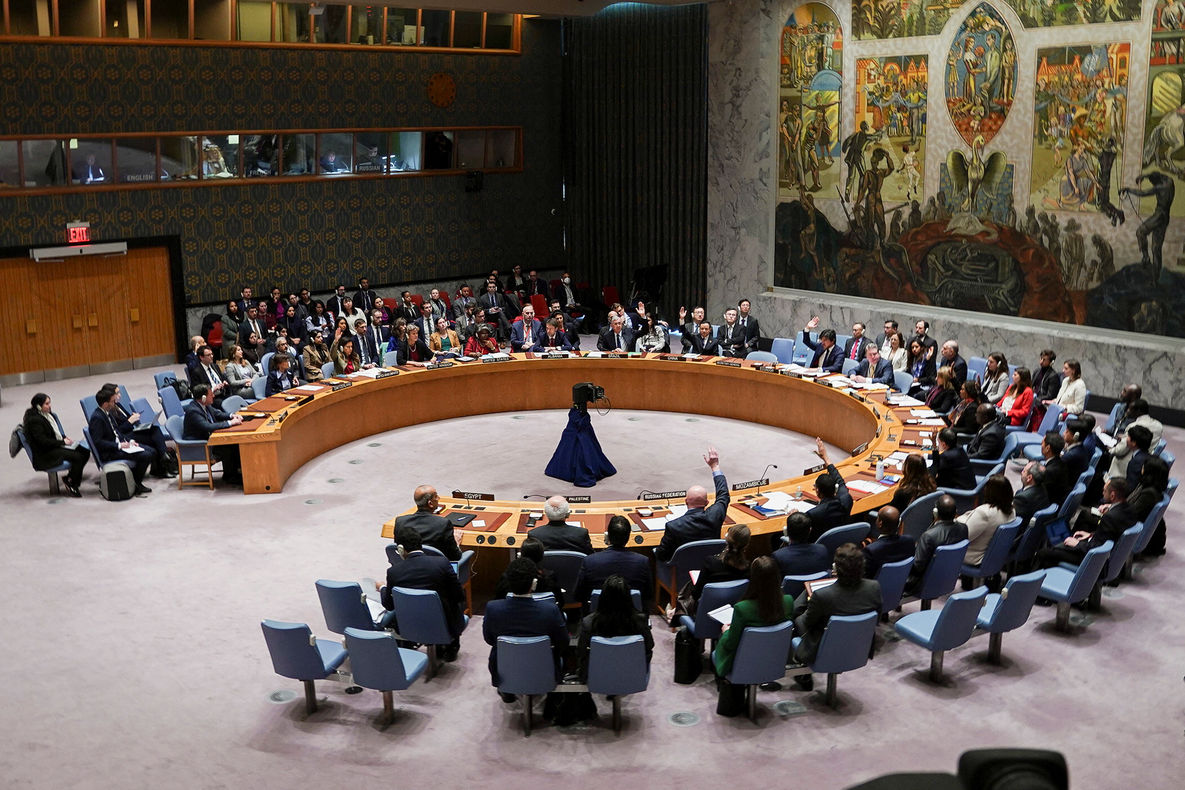 image UN Security Council acts to boost aid to Gaza after US abstains