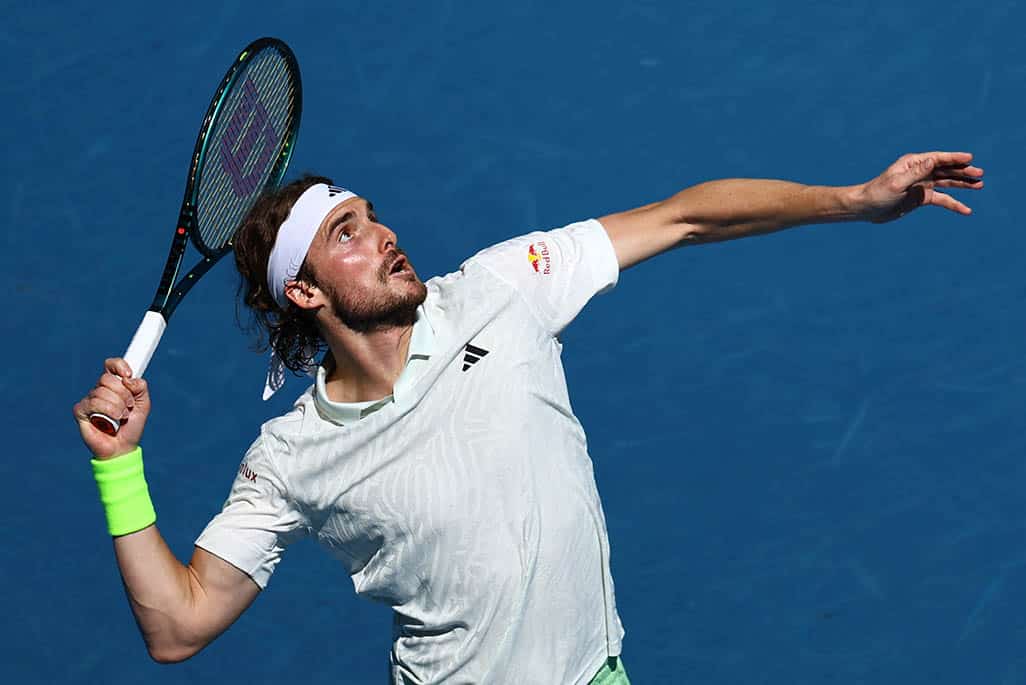 cover Wonder shot helps Tsitsipas into second round in Melbourne