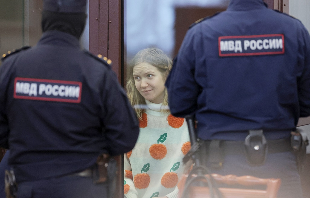 image Russian woman jailed for 27 years for handing bomb to war blogger