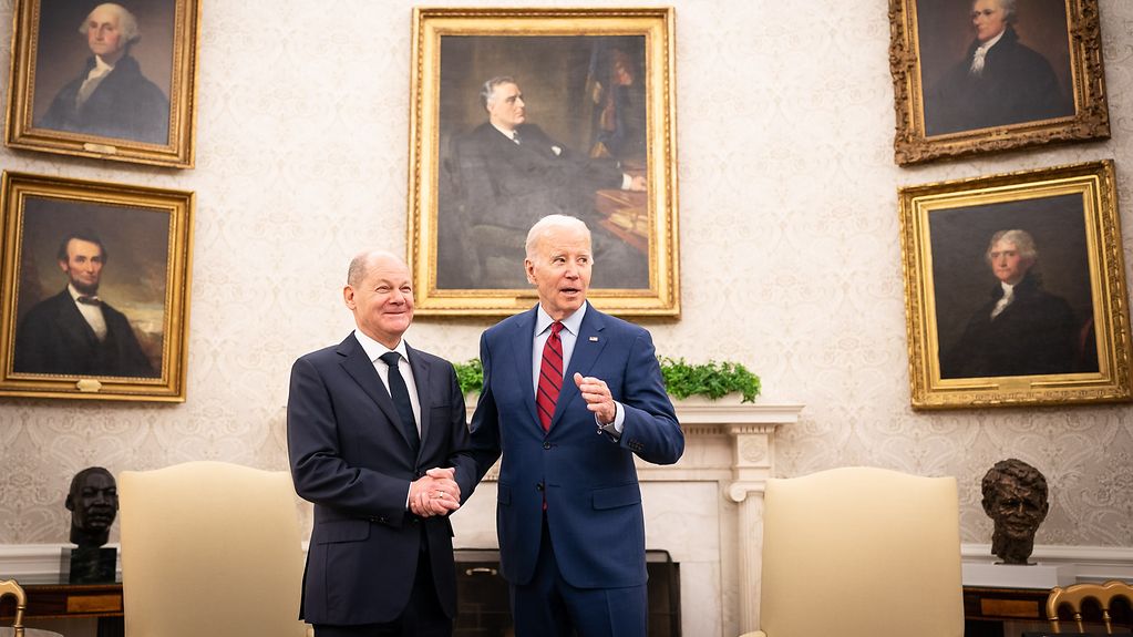 image Biden, Germany&#8217;s Scholz to meet at White House on February 9