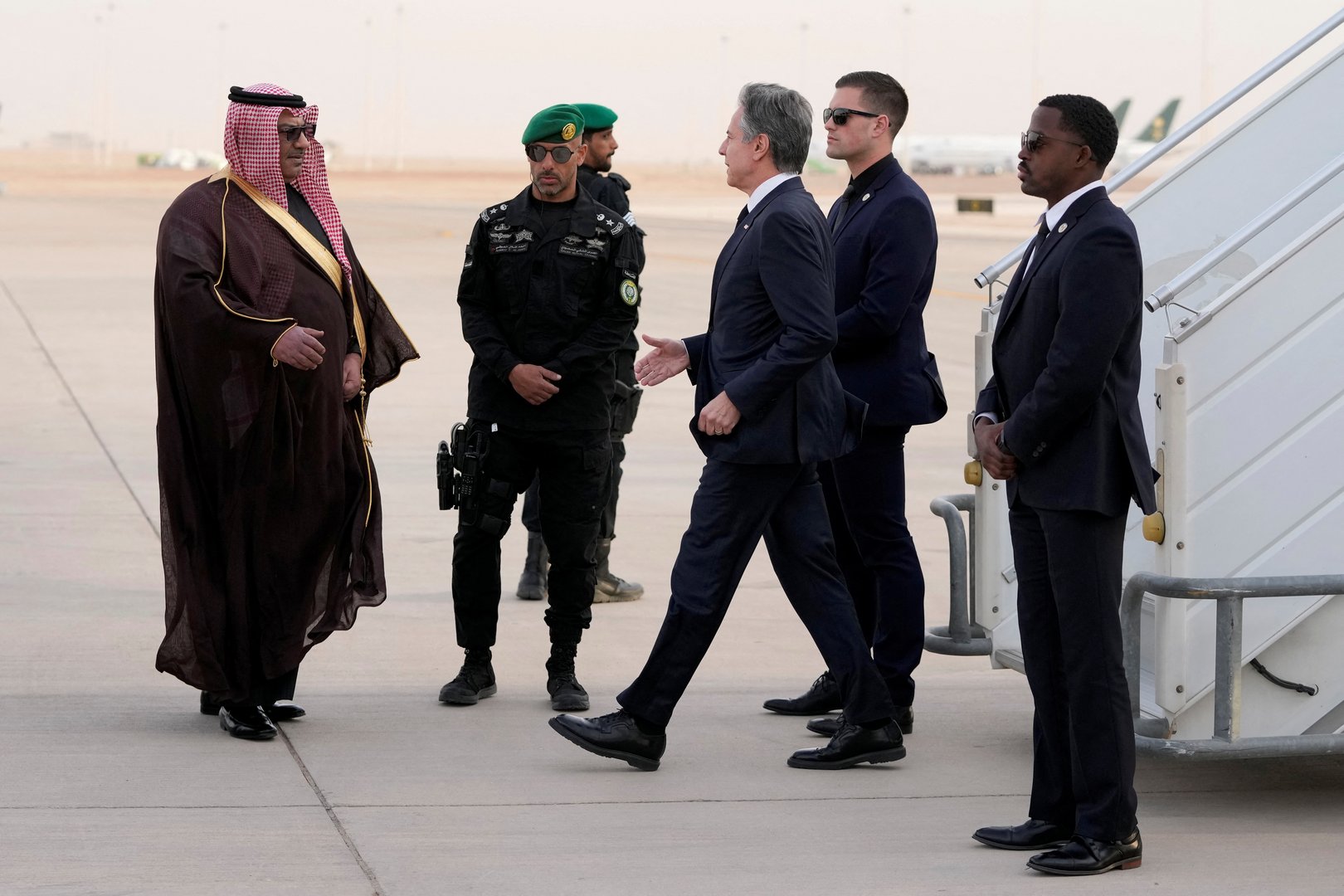 image Blinken meets Saudi crown prince amid heightened Mideast tensions