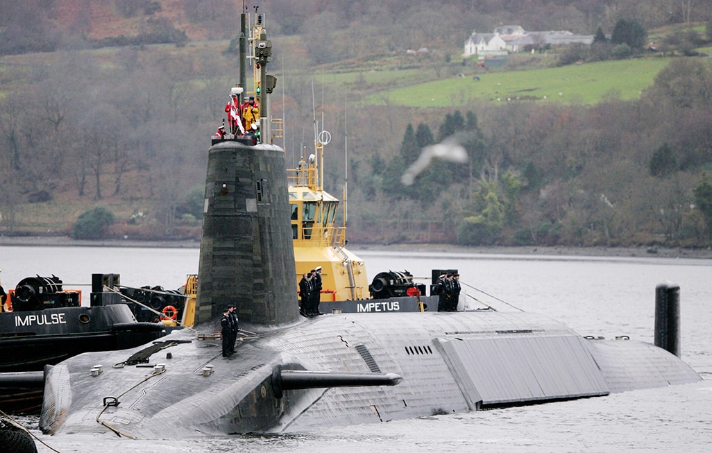 image UK&#8217;s Trident nuclear-deterrent missile system misfires during test