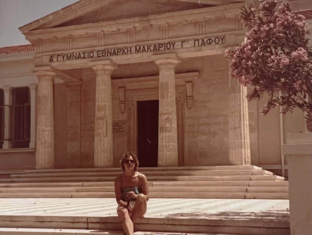 feature3 elisabeth villiger toufexis in paphos in the mid 1980s
