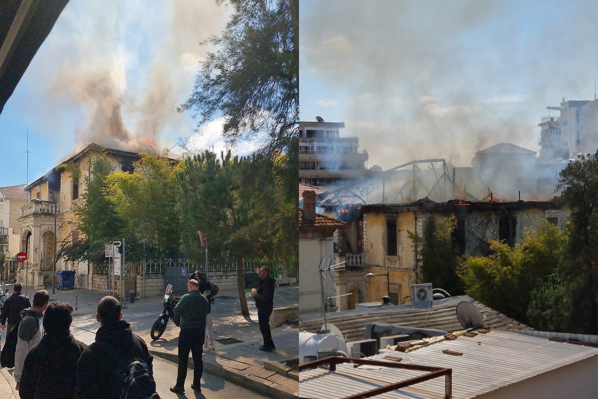 image Fire severely damages historic mansion in central Limassol (video)