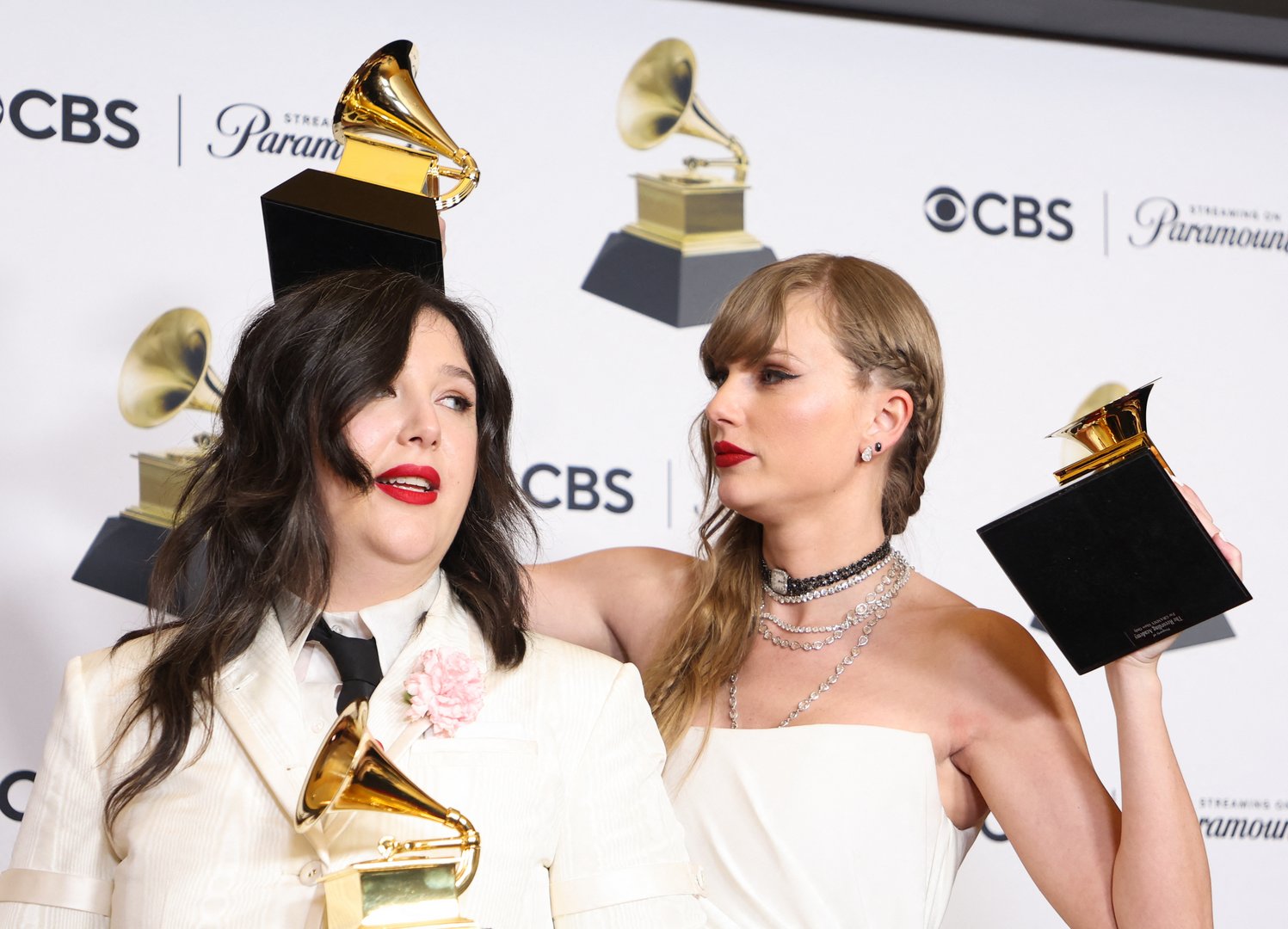 image Taylor Swift makes Grammy history as women rule music&#8217;s top honors