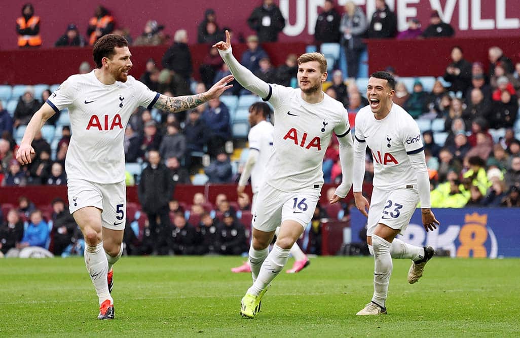 Spurs thrash Villa to boost top-four hopes - Cyprus Mail