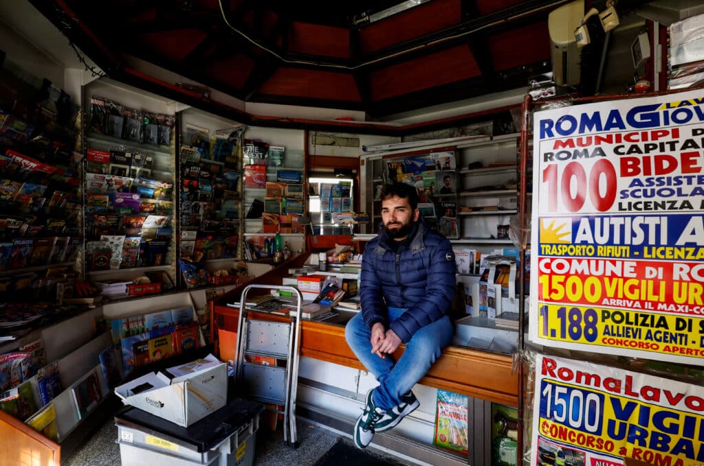 italy's iconic newspaper kiosks are struggle as newspaper sales plummet
