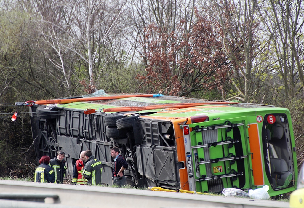 image Several dead in coach crash on German motorway