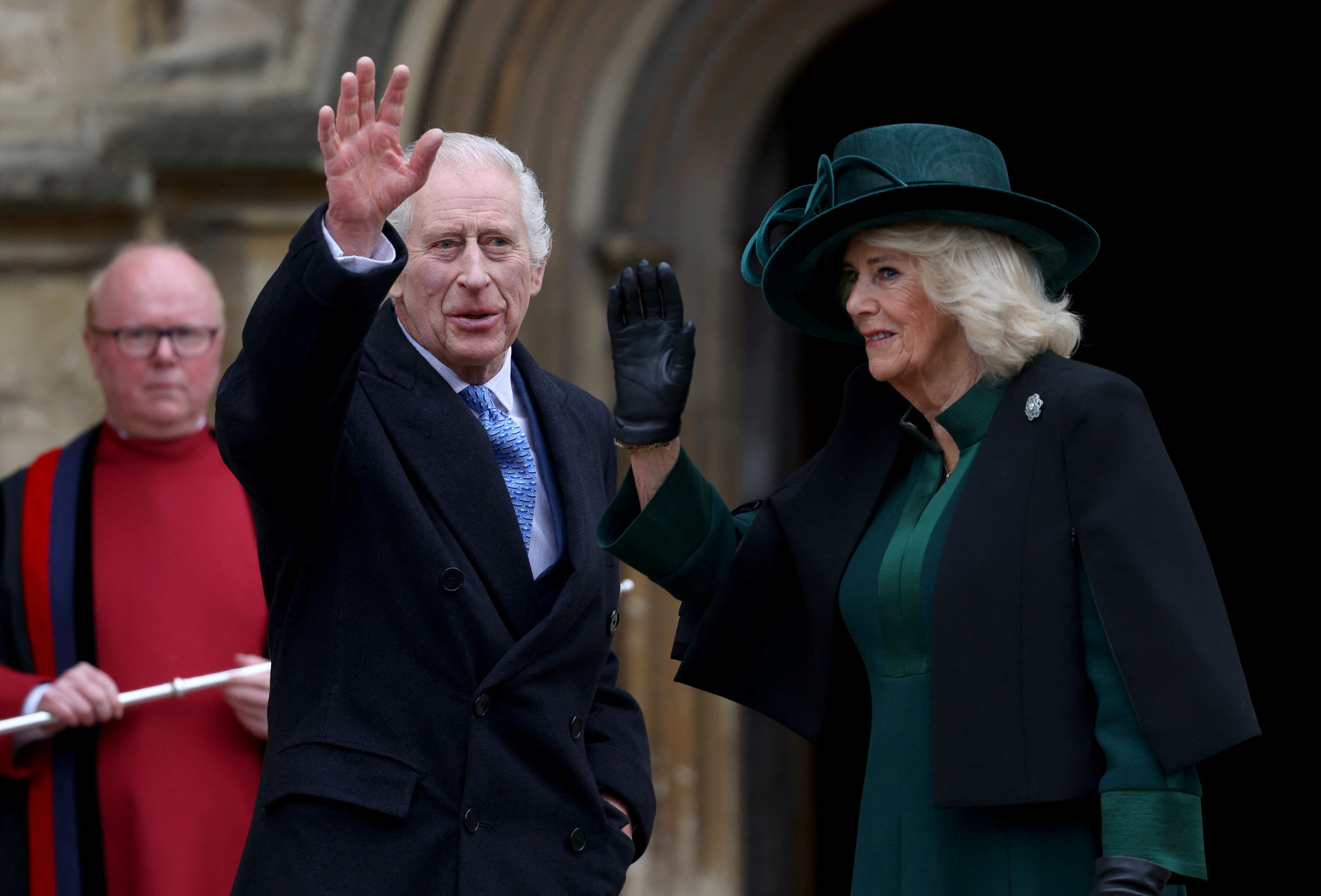 image Britain&#8217;s King Charles attends Easter Sunday service