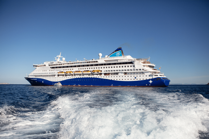 image Celestyal Discovery&#8217;s maiden voyage showcases new livery