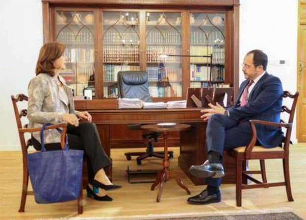 cover Holguin to meet with Christodoulides on Monday