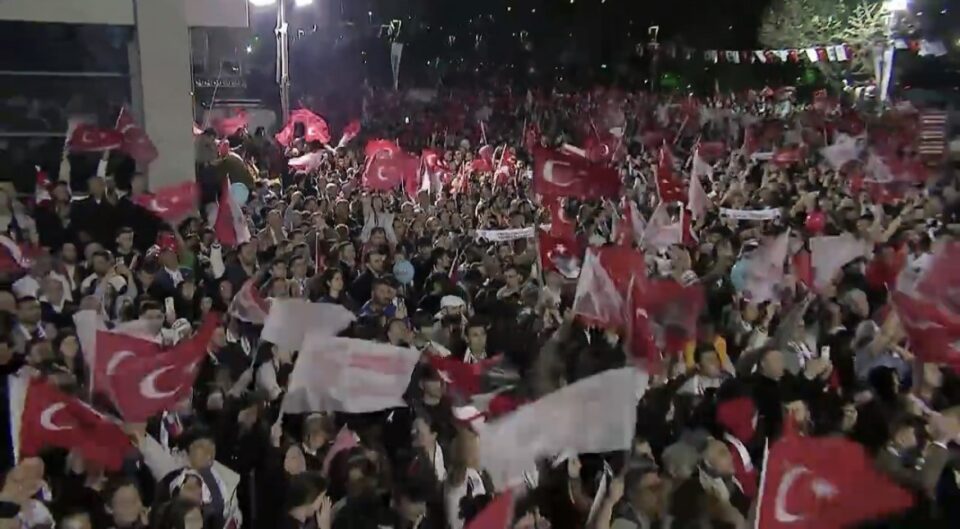 Crowds in Ankara