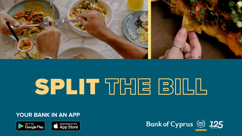 image Bank of Cyprus QuickPay service lets you split bills fast!